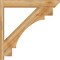Ekena Millwork Merced Slat Rough Sawn Outlooker, Western Red Cedar, 6"W x 34"D x 34"H OUT06X34X34MRC06RWR - alternate 2